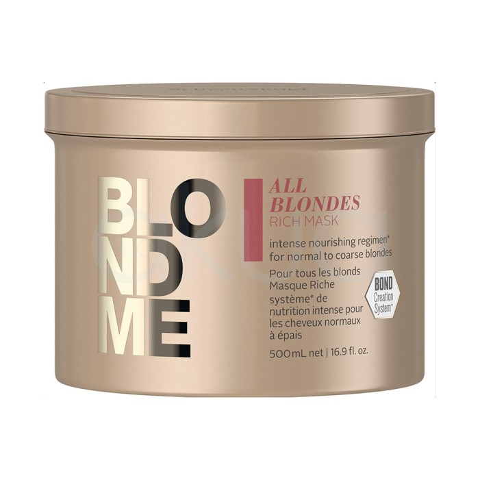 Mascarilla todo tipo de rubios All Blondes Blondme 500ml Schwarzkopf