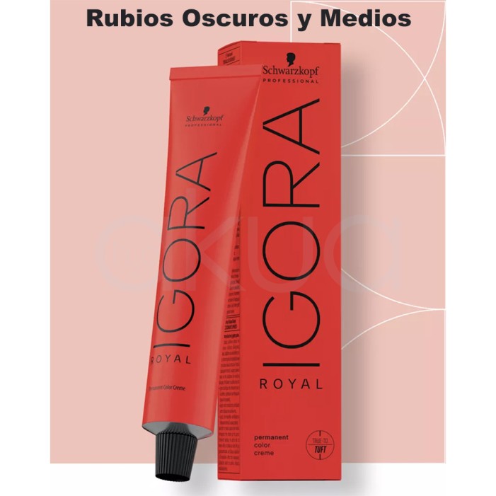 Tinte Igora Royal Rubios oscuros y medios 60 ml Schwarzkopf